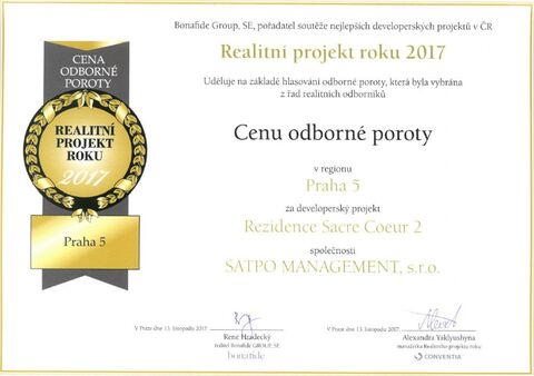 REALITNÍ PROJEKT ROKU 2017